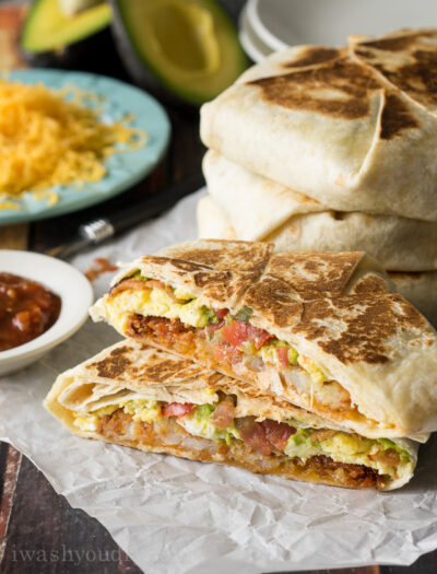 CopyCat California A.M. Crunchwrap with bacon and avocado!