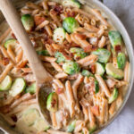 Creamy Red Lentil Penne Skillet