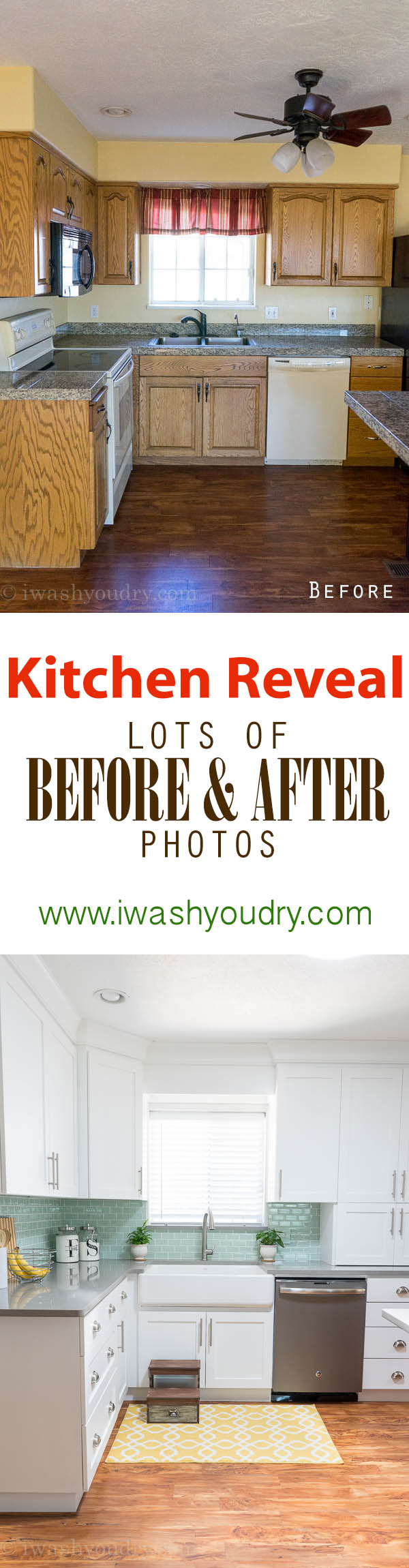 Amazing Before and After pictures of a Kitchen renovation!