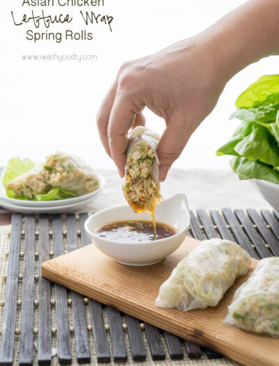 Asian Chicken Lettuce Wrap Spring Rolls