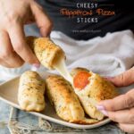 Cheesy Pepperoni Pizza Sticks