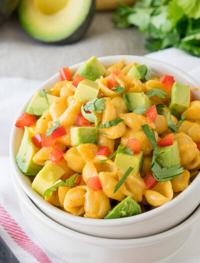 Smoky Avocado Shells and Cheese