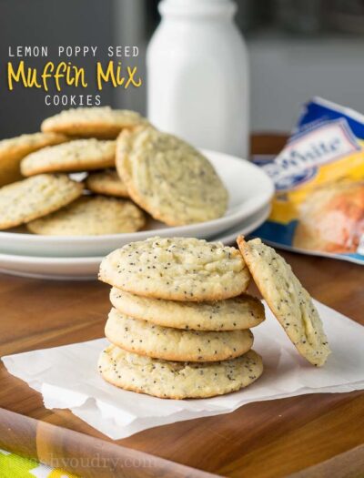 Lemon Poppy Seed Muffin Mix Cookies