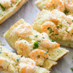 Shrimp Scampi Garlic Bread Pizza