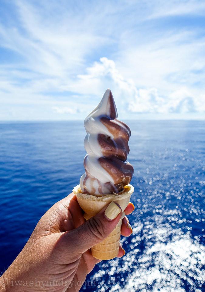 All you can eat ice cream on the Carnival Sunshine!