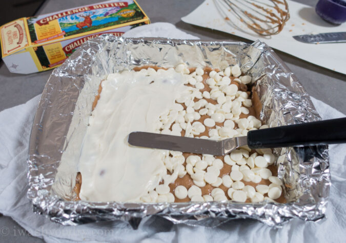 Crazy easy, 5 ingredient, White Chocolate Almond Roca! My family can't get enough of this stuff! 