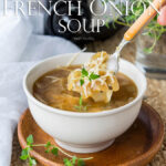 Not only is this Slow Cooker French Onion Soup easy to prepare, but it's also on the healthy side! Perfect for keeping my resolutions and still being able to enjoy my favorite comfort foods!