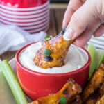 These Easy Baked Honey BBQ Chicken Wings are such a quick appetizer, you'll be chowing down in no time!