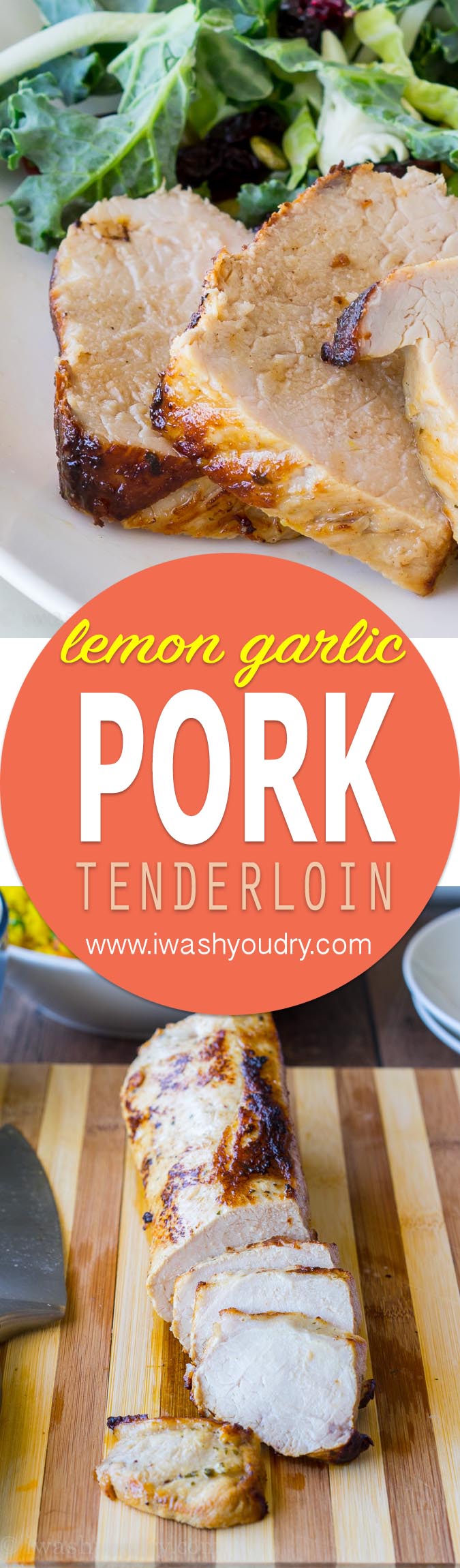 I never knew it was so easy to make a moist and tender pork tenderloin! This Lemon Garlic Pork Tenderloin is now a family favorite! 