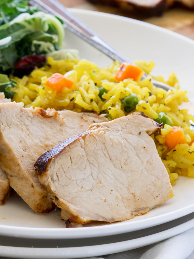 I never knew it was so easy to make a moist and tender pork tenderloin! This Lemon Garlic Pork Tenderloin is now a family favorite! 