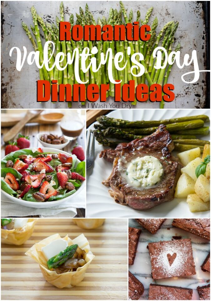 Love all of these Romantic Valentine's Day Dinner Ideas! From appetizers to mains, sides and even desserts! 