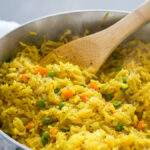 This quick and easy Vegetable Rice Pilaf is a homemade version of the boxed rice variety. My family loves this with dinner!