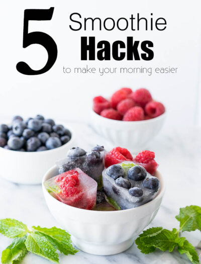 Oh my gosh! Why didn't I think of this?! These are some amazing Smoothie Hacks for making my morning a quick and easy one!