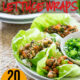 My family loves these super easy Asian Turkey Lettuce Wraps! They taste just like PF Chang's and take less than 20 minutes to put together!