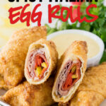 These Spicy Italian Egg Rolls have all the flavors of your favorite sub sandwich packed inside a deep fried egg roll. Serve this tasty appetizer with a side of creamy italian dressing and you'll be in heaven!