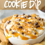 OH MY GOSH!! This Coconut Chocolate Caramel Cookie Dip is SO GOOD with graham cracker sticks! The Yoplait Custard yogurt in the dip really makes this recipe amazing!