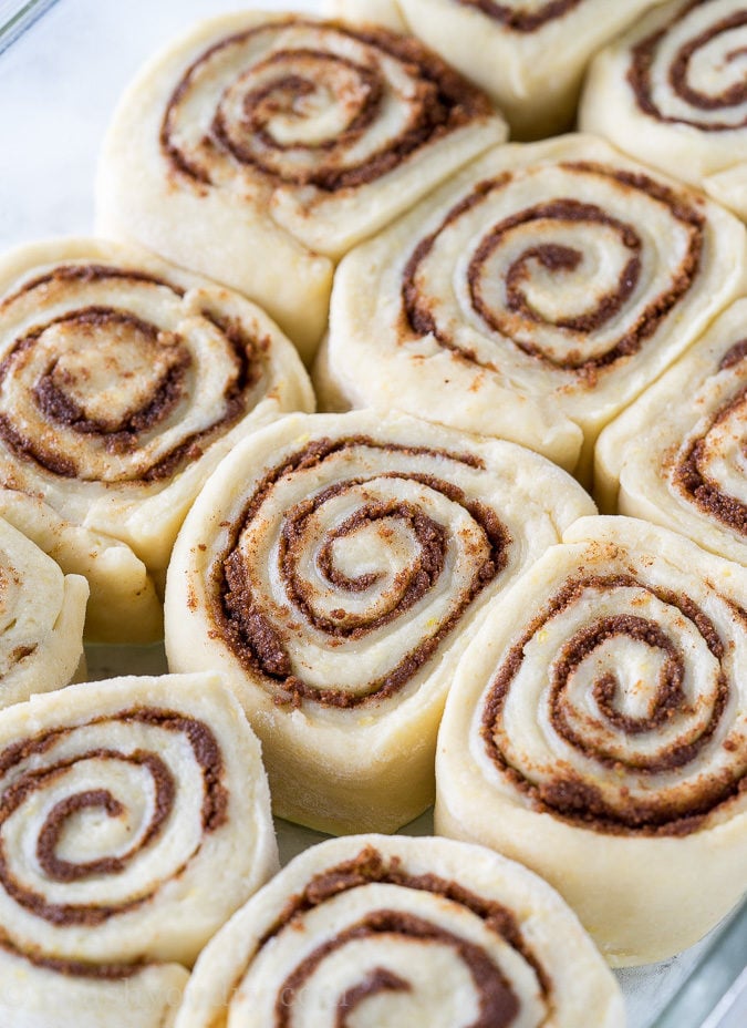 This Super Easy Cinnamon Rolls Recipe is so delicious! Soft and tender and filled with loads of that gooey cinnamon flavor!