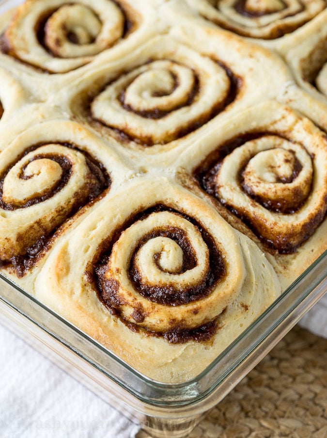 This Super Easy Cinnamon Rolls Recipe is so delicious! Soft and tender and filled with loads of that gooey cinnamon flavor!