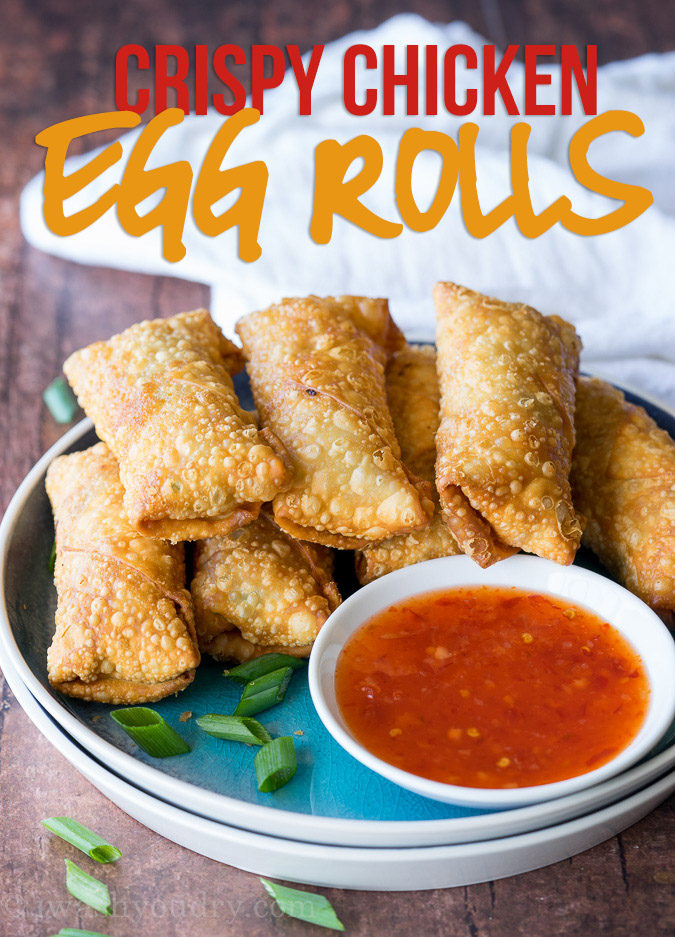 This Crispy Chicken Egg Rolls Recipe is just as good as takeout for a fraction of the cost and super easy to make too!