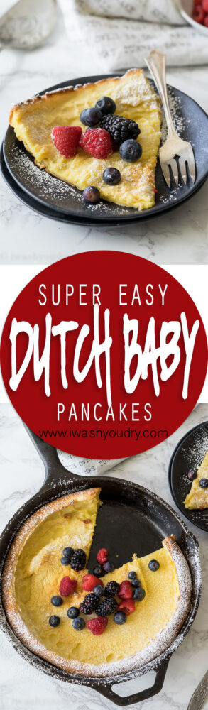 My whole family LOVED this Super Easy Dutch Baby Pancake Recipe! It's so easy to make that we make it almost every week!