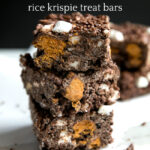 Butterfinger Chocolate Rice Krispie Treat Bars