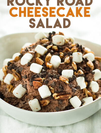 rocky road cheesecake salad