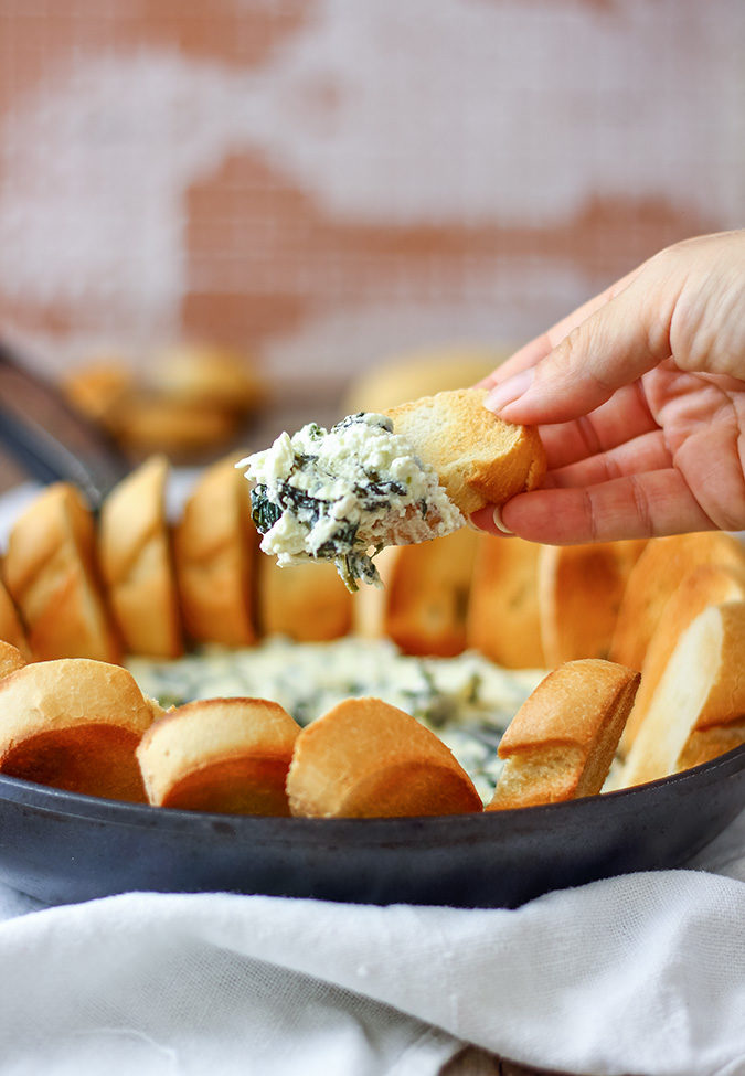 Warm Spinach Feta Cheese Dip