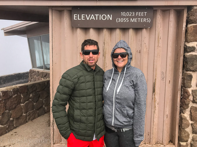 The top of Haleakala National Park in Maui, Hawaii!