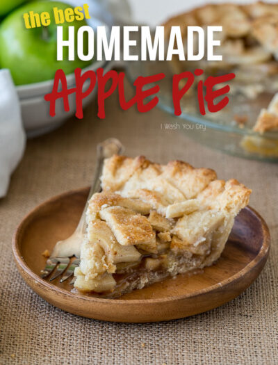 This is the easiest Homemade Apple Pie Recipe! My whole family LOVED it!