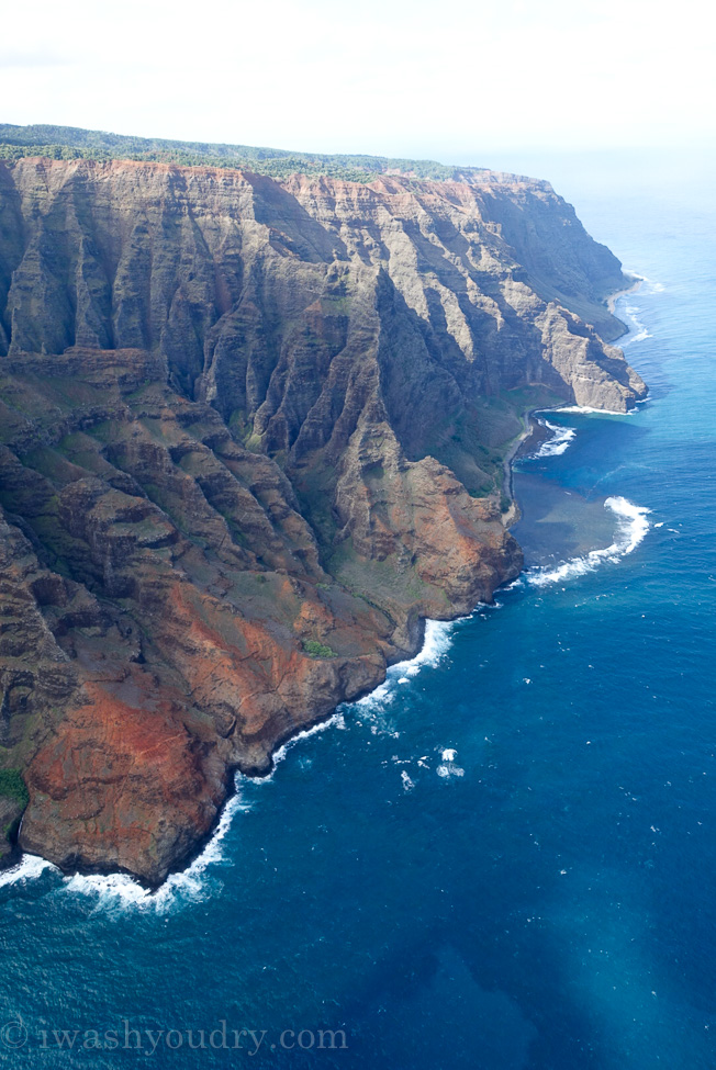 Helicopter flight in Kauai, Hawaii