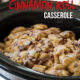 Just toss the ingredients in your crock pot and this Slow Cooker Apple Cinnamon Roll Bake will be ready in a flash!