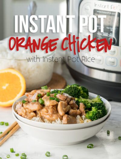 MIND BLOWING!!! Instant Pot Orange Chicken and Rice! The orange chicken and rice are made at the same time in the instant pot! Genius!