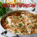 This One Skillet Chicken Parmesan Pasta has quickly become a new family favorite!