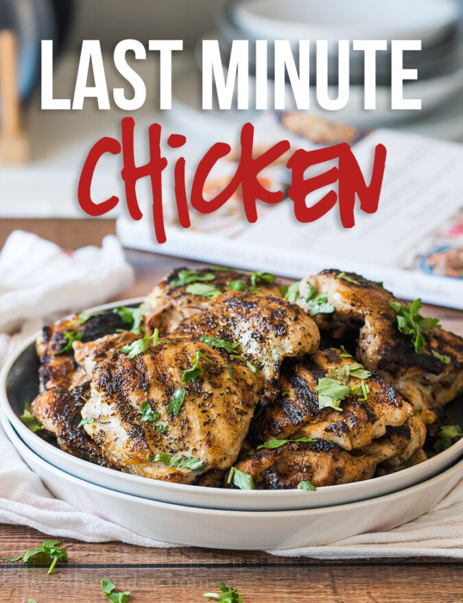 This Last Minute Chicken Recipe is the perfect quick and easy recipe to get dinner or lunch on the table in a hurry!