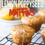 These super easy Lemon Poppy Seed Muffins are super moist and tender for days!