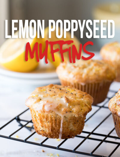 These super easy Lemon Poppy Seed Muffins are super moist and tender for days!