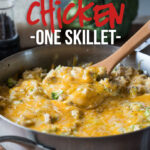 My whole family LOVED this super easy Cheesy Broccoli Chicken Skillet Recipe! Everyone wanted seconds!