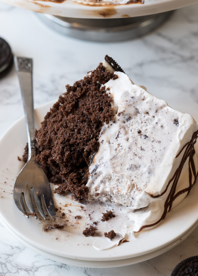 One bite of this homemade ice cream cake and you'll be hooked! It's so easy and perfect for celebrating birthdays!