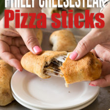 These Philly Cheese Steak Pizza Sticks are filled with all the classic flavors of your favorite deli sandwich, wrapped up and ready to party!