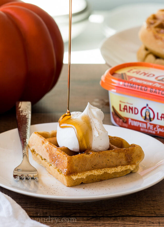 OMG! These Pumpkin Pie Spice Waffles are AMAZING!! The perfect fall breakfast! My whole family loved them!