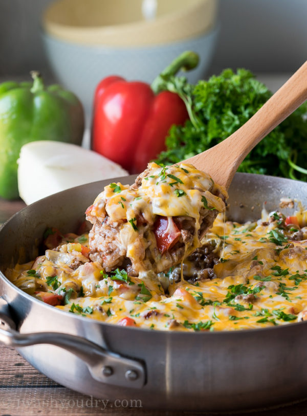 A bowl of food, with Beef