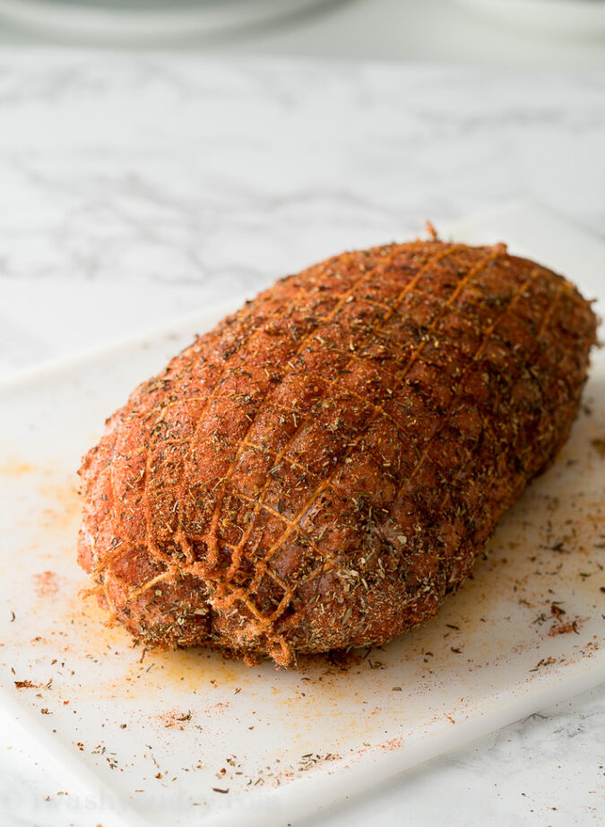 Season your turkey breast liberally with spices and then sear it in the pressure cooker to lock in the flavors!