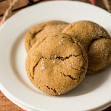 A plate of food, with Cookie