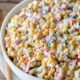 Serve this creamy corn salad at all your summer pot lucks and bbq's and watch it disappear so fast!