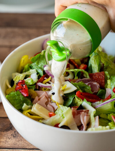 Dress the salad just before serving for best flavor and texture.