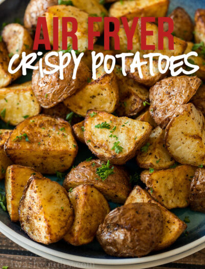 These Crispy Potatoes are made in minutes in the Air Fryer with just a handful of basic ingredients!