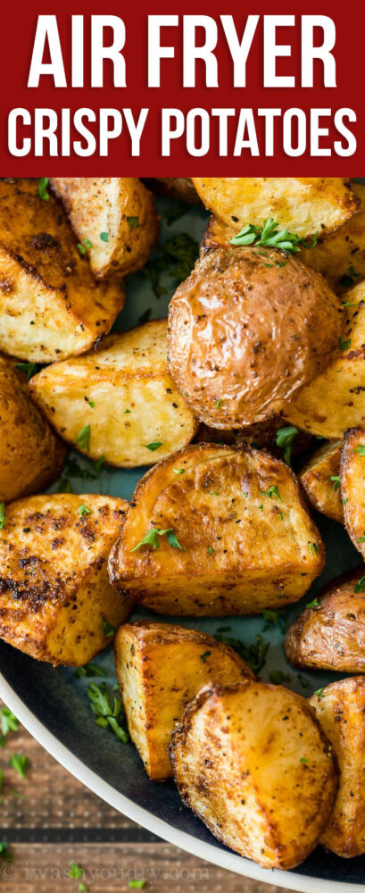 These Crispy Potatoes are made in minutes in the Air Fryer with just a handful of basic ingredients!