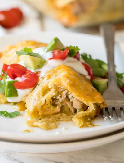 The best creamy Green Chicken Enchiladas Recipe