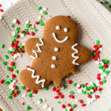 Soft and tender Gingerbread Cookies with a crisp outer edge!