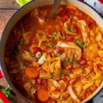 This quick and easy Cabbage Soup Recipe is filled with nutritious veggies like fresh cabbage, carrots and celery in a simple, yet flavorful broth.